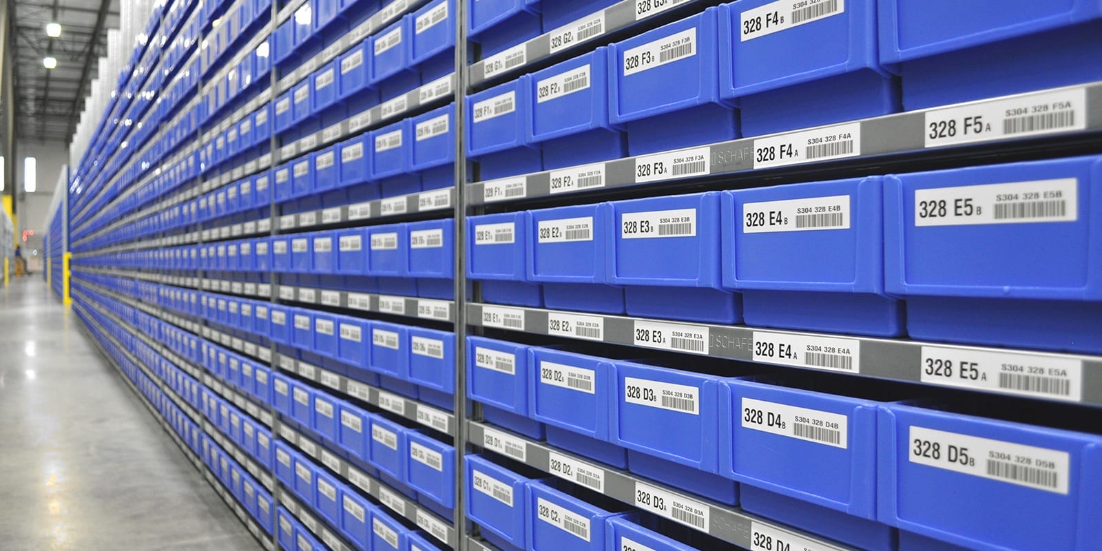 Warehouse Identification Labels for Racks and Bins